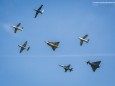 Historic Jet Formation mit De Havilland Vampire, Fouga CM.170 Magister, Saab 29 Tunnan, Saab 35 Draken, Saab 105OE, Northrop F-5E Tiger II und Eurofighter Typhoon - airpower16_zeltweg-3754