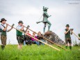 Mariazeller Alphornquartett Konzert beim Erzherzog Johann Denkmal am 28. Juli 2015