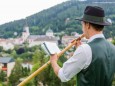 Mariazeller Alphornquartett Konzert beim Erzherzog Johann Denkmal am 28. Juli 2015