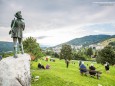 Mariazeller Alphornquartett Konzert beim Erzherzog Johann Denkmal am 28. Juli 2015