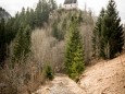 Blick zurück, Sigmundsberg Kirche - Ehemalige Mariazellerbahn-Trasse von Gußwerk nach Mariazell