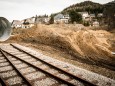 Abzweigung Ausziehgleis und Strecke nach Mariazell der Museumstramway - Ehemalige Mariazellerbahn-Trasse von Gußwerk nach Mariazell