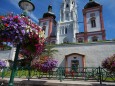 Blumenschmuck in Mariazell am Hauptplatz - 15. August 2012