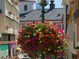 Blumenschmuck in Mariazell am Hauptplatz - 15. August 2012