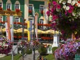 Blumenschmuck in Mariazell am Hauptplatz - 15. August 2012