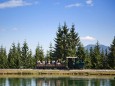 Mariazeller Bürgeralpe - Ausflugsberg und Erlebniswelt - Lokomotive um den Bergsee