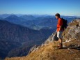 Blick hinunter vom Gipfel des Dürrenstein