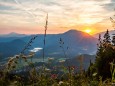 Sonnenuntergang auf der Bürgeralpe