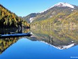 Erlaufsee Spiegelungen im Herbst - Gemeindealpe im Hintergrund - 29.10.2010