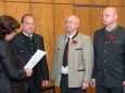 Angelobung von Bgm. und zwei Vizebürgermeister durch Bezirkshauptfrau Dr. Budiman. Mariazell - Gemeinderat Angelobung und Bürgermeister- und Stadtratwahl am 23.4.2015