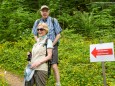 Otmar Hollerer mit Gattin - Wanderbare Gipfelklänge am 7. Juni 2015 - Lackenhof-Riffelsattel-Kleiner Ötscher-Eibenkogel-Fuchswaldhütte Weitental