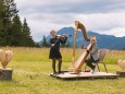 Gipfelklänge 2017: Ensemble 013 überraschte mit einem spontanen Ständchen - Musikerinnen vom Ensemble 013 beim Überraschungs-Ständchen   © Mostviertel Tourismus/Fred Lindmoser 