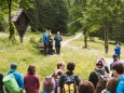 Gipfelklänge 2017: Dutrio beim Jodeln - „Dutrio“ beim Jodeln am Weg © Mostviertel Tourismus/Fred Lindmoser