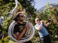 Morgenbläser Duo - Tobias Ennemoser & Lorenz Raab. St. Aegyd am Neuwalde ©Mostviertel Tourismus/Fred Lindmoser