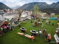 Gepflegte "Almlandschaft" auf der Terrasse des Europeums