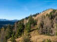 Beim roten Rucksack kommt man raus, Blick auf mittleren Zellerhut - Großer Zellerhut Tour ab Marienwasserfall am 1. November 2013