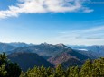 Ausblick nach Westen - Großer Zellerhut Tour ab Marienwasserfall am 1. November 2013