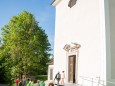 Bei der Sebastiani Kapelle gehts los. Heilige und Heilende Wege nach Mariazell - Kräutergärten am Sebastianiweg