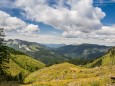 Proles links, Wildalpe rechts und dazwischen Gemeindealpe und Ötscher - Wanderung auf die Hinteralm (1450 m) ab Frein