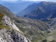 Blick runter zur Voisthaler Hütte