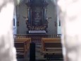 Sigmundsbergkapelle in der Rasing - Blick durchs Türloch - Tür war versperrt