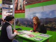 Brigitte Digruber am Mariazeller Land Stand bei der Ferienmesse in Wien 2010