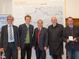 Gerhard Hofbauer (Diözese), Bernhard Schwischei (Tourismus MZ), Josef Kuss (Bgm. Mariazell), Herbert Hofauer (Bgm. Altötting), Johann Kleinhofer (Organisator MZ)