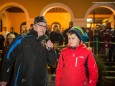 Moderator Roland Widmayer & Maskenschnitzer Christoph Weber - Perchtenlauf der Kogl-Teufeln in Annaberg 2015