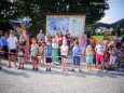Maibaumumschneiden in St. Sebastian an 11. Juli 2015 mit der Kindervolkstanzgruppe
