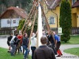 Maibaumaufstellen in Mitterbach