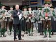 Maibaumaufstellen in Mariazell 2011 - Bürgermeister Josef Kuss begrüßt die Gäste