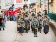 Stadtkapelle Mariazell marschiert ein - Traditionelles Maibaumaufstellen in Mariazell am 1. Mai 2015