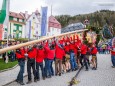 Traditionelles Maibaumaufstellen in Mariazell am 1. Mai 2015