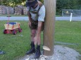 Maibaum Umschneiden - Franzbauer - Salzatal - 14. August 2016. Foto: Franz-Peter Stadler