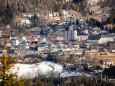 Blick auf Mariazell beim Naturbahnrodelweltcup am 18. Februar 2022 ©Fred Lindmoser