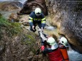 Marienwasserfall - Marienstatue Befestigung durch die FF Mariazell am 30. Juni 2014