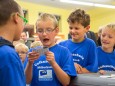 Volksschulkinder bei der Nah&Frisch Markt Neueröffnung in Mitterbach