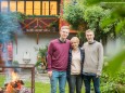 Paul, Katharina und Klaus Ofner - Vernissage & Jazz bei der Holzwerkstatt in Halltal