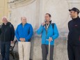 Dr. Ferenc Reisner, Ivanics Ferenc, a Fertô-táj Világörökség Egyesület elnöke, Johann Kleinhofer, Andras Vissi -Pilgerwanderung Mariazell - Ungarn in Sopron