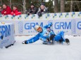 Russischer Doppelsitzer, die Bronzemedaille Gewinner - Naturbahn Rodel WM 2015 im Mariazellerland - Doppelsitzer Bewerb