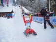 Freude der Naturbahn Rodel Weltmeisterin 2015 - Evelin Lanthaler
