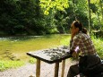 Salzaklamm Wanderung - Rastbankerl mit Traumaussicht