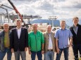 vlnr Wallmann - Leichtfried - Kleinhofer - Harald Schmid - Ziegler - Gernot Fischer (Doppelmayer) - Besichtigung Bürgeralpe Bergstationseilbahn-bc3bcrgeralpe-pressekonferenz-baustelle-28050