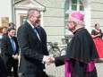 Feierlicher Festakt in Altötting zur Unterzeichnung der Städtepartnerschaft Altötting-Mariazell. Foto: Josef Kuss