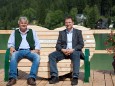 Steirerbankerl am Erlaufsee - v.l. Wolfgang Schrittwieser und Richard Höllerer ÖBF