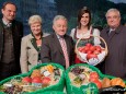 Steiermark Tourismus GF Georg Bliem, Landtagspräsidentin Walburga Beutl, LG Josef Pühringer, Apfelkönigin Stefanie, Linz Bgm. Franz Dobusch