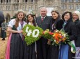 Steirerfest in Wien 2012 - LH Stellv. Hermann Schützenhöfer mit Blumenhoheiten