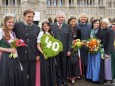 Steirerfest in Wien 2012 - LH Franz Voves, LH Stellv. Hermann Schützenhöfer & Landtagspräsident Harry Kopietz mit Blumenhoheiten