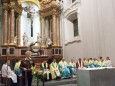 Festgottesdienst mit Abt Benedikt Plank zur Amtseinführung des neuen Superior P. Mag. Dr. Michael Staberl und des neuen Stadtpfarrers von Mariazell und Gußwerk P. Mag. Christoph Pecolt. Foto: Josef Kuss