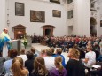 Festgottesdienst mit Abt Benedikt Plank zur Amtseinführung des neuen Superior P. Mag. Dr. Michael Staberl und des neuen Stadtpfarrers von Mariazell und Gußwerk P. Mag. Christoph Pecolt. Foto: Josef Kuss